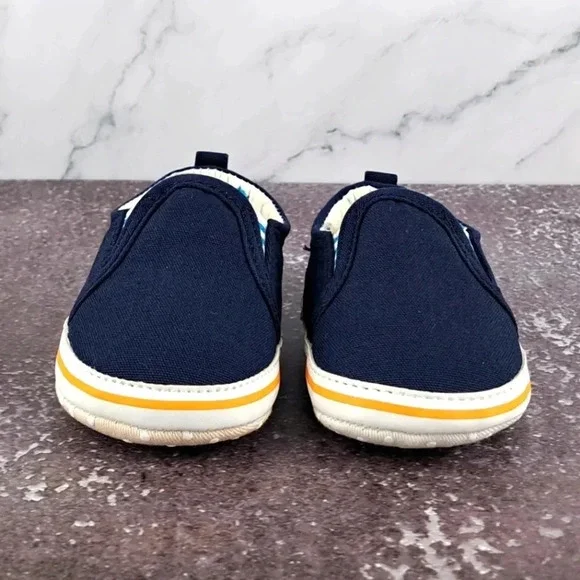 Carter's Child of Mine 0-3 Month Shoes - Navy Blue - Picture 3 of 7